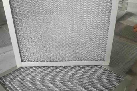 金屬孔網空氣過濾器與鋁網初效過濾器和鋁合金波紋網做法